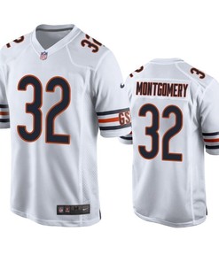 Chicago Bears David Montgomery 2019 Nfl Draft White Game Jersey - Robokeg