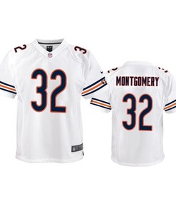 Chicago Bears David Montgomery 2019 Nfl Draft White Game Youth Jersey - Robokeg