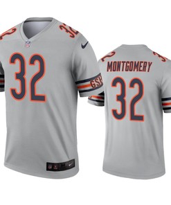 Chicago Bears David Montgomery Silver Inverted Legend Jersey - Robokeg
