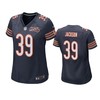 Chicago Bears Eddie Jackson Navy 100th Season Game Jersey - Womens - Robokeg
