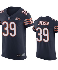 Chicago Bears Eddie Jackson Navy 100th Season Vapor Elite Jersey - Robokeg