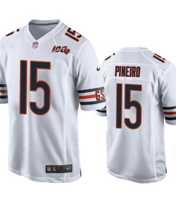 Chicago Bears Eddy Pineiro White 100th Season Game Jersey - Robokeg