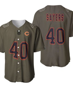 Chicago Bears Gale Sayers #40 Great Player Nfl Salute To Service Retired Player Limited Olive Jersey Style Gift For Bears Fans Baseball Jersey - Robokeg