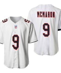 Chicago Bears Jim Mcmahon #9 Great Player Nfl American Football Team Custom Game White 3d Designed Allover Gift For Bears Fans Baseball Jersey - Robokeg