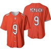 Chicago Bears Jim Mcmahon #9 Nfl Great Player American Football Team Custom Game Orange 3d Designed Allover Gift For Bears Fans Baseball Jersey - Robokeg