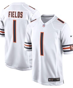 Chicago Bears Justin Fields White 2021 Nfl Draft First Round Pick Game Mens Jersey Gift For Bears Fans - Robokeg