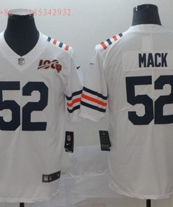 Chicago Bears Khalil Mack #52 Nfl 100 2020 White Jersey Jersey - Robokeg