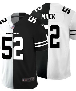 Chicago Bears Khalil Mack #52 Nfl 2020 Black And White Jersey - Robokeg