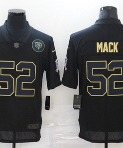 Chicago Bears Khalil Mack #52 Nfl 2020 Black Jersey - Robokeg