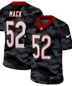 Chicago Bears Khalil Mack #52 Nfl 2020 Camo Black Jersey - Robokeg