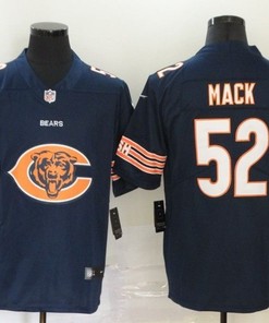Chicago Bears Khalil Mack #52 Nfl 2020 Navy Jersey - Robokeg