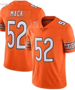 Chicago Bears Khalil Mack #52 Nfl 2020 Orange Jersey Jersey - Robokeg