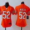 Chicago Bears Khalil Mack #52 Nfl 2020 Orange Womens Jersey - Robokeg