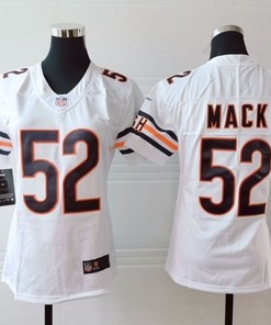 Chicago Bears Khalil Mack #52 Nfl 2020 White Womens Jersey - Robokeg