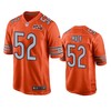 Chicago Bears Khalil Mack Orange 100th Season Game Jersey - Mens - Robokeg