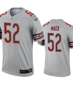 Chicago Bears Khalil Mack Silver Inverted Legend Jersey - Robokeg