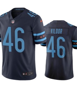 Chicago Bears Kindle Vildor Navy City Edition Vapor Limited Jersey - Robokeg