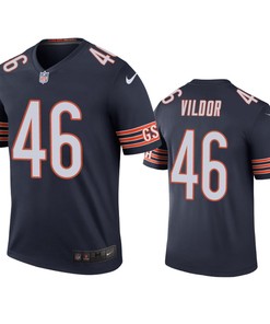 Chicago Bears Kindle Vildor Navy Color Rush Legend Jersey - Robokeg