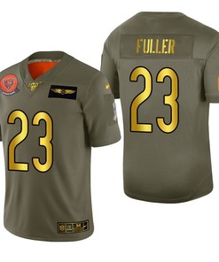 Chicago Bears Kyle Fuller 2019 Salute To Service Nfl 100 Mens Jersey Metallic - Robokeg