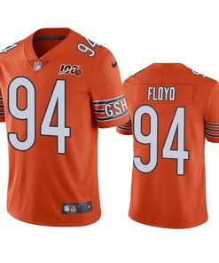 Chicago Bears Leonard Floyd Orange 100th Season Vapor Limited Jersey - Robokeg