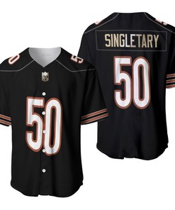Chicago Bears Mike Singletary #50 Nfl American Football Legacy Vintage Navy 3d Designed Allover Gift For Bears Fans Baseball Jersey - Robokeg