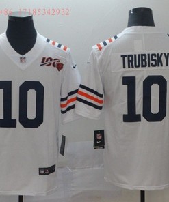 Chicago Bears Mitchell Trubisky #10 Nfl 100 2020 White Jersey Jersey - Robokeg