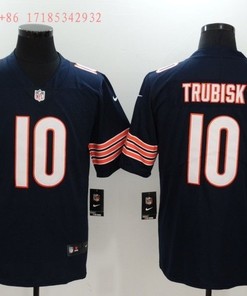 Chicago Bears Mitchell Trubisky #10 Nfl 2020 Black Jersey Jersey - Robokeg