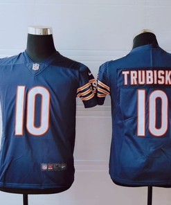 Chicago Bears Mitchell Trubisky #10 Nfl 2020 Navy Jersey - Robokeg