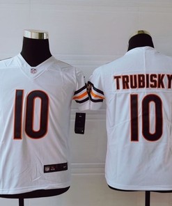 Chicago Bears Mitchell Trubisky #10 Nfl 2020 White Jersey - Robokeg