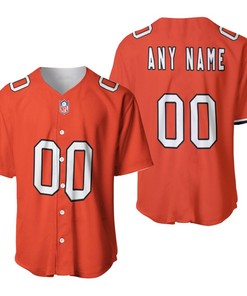 Chicago Bears Nfl American Football Team Custom Game Orange 3d Designed Allover Custom Gift For Bears Fans Baseball Jersey - Robokeg