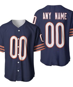 Chicago Bears Nfl American Football Team Legacy Vintage Navy 3d Designed Allover Custom Gift For Bears Fans Baseball Jersey - Robokeg