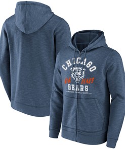 Chicago Bears Nfl X Darius Rucker Collection By Slub Full-zip Hoodie - Navy - Robokeg