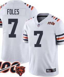 Chicago Bears Nick Foles #7 Nfl 100 2020 White Jersey Jersey - Robokeg