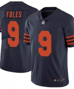 Chicago Bears Nick Foles #9 Nfl 2020 Black Blue Jersey - Robokeg
