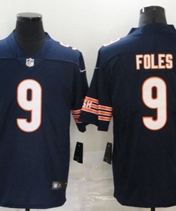 Chicago Bears Nick Foles #9 Nfl 2020 Navy Jersey - Robokeg