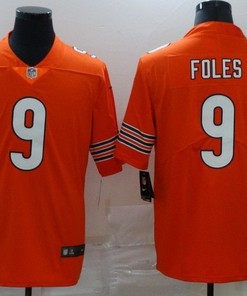 Chicago Bears Nick Foles #9 Nfl 2020 Orange Jersey - Robokeg