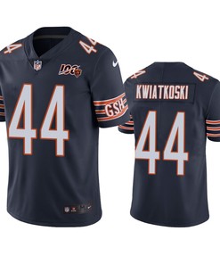 Chicago Bears Nick Kwiatkoski Navy 100th Season Vapor Limited Jersey - Robokeg