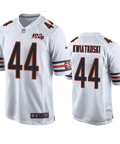 Chicago Bears Nick Kwiatkoski White 100th Season Game Jersey - Men - Robokeg