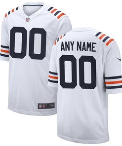 Chicago Bears Nike 2019 Alternate Classic Custom Game Jersey - White - Robokeg