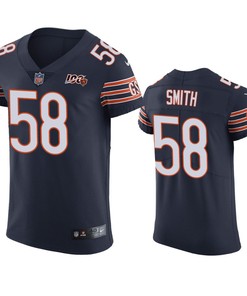 Chicago Bears Roquan Smith Navy 100th Season Vapor Elite Jersey - Robokeg