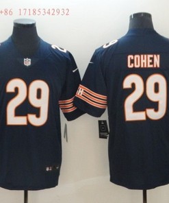 Chicago Bears Tarik Cohen #29 Nfl 2020 Navy Jersey Jersey - Robokeg