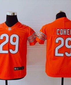 Chicago Bears Tarik Cohen #29 Nfl 2020 Orange Youth Jersey - Robokeg