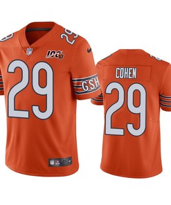 Chicago Bears Tarik Cohen Orange 100th Season Vapor Limited Jersey - Robokeg