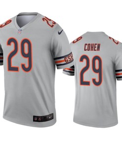 Chicago Bears Tarik Cohen Silver Inverted Legend Jersey - Robokeg