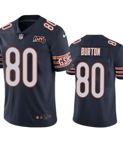 Chicago Bears Trey Burton Navy 100th Season Vapor Limited Jersey - Robokeg