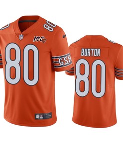 Chicago Bears Trey Burton Orange 100th Season Vapor Limited Jersey - Robokeg