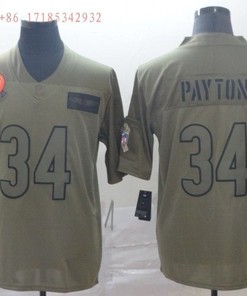 Chicago Bears Walter Payton #34 Nfl 2020 Camo Jersey Jersey - Robokeg