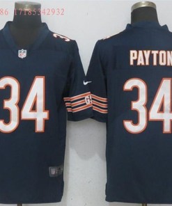 Chicago Bears Walter Payton #34 Nfl 2020 Navy Jersey Jersey - Robokeg