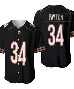 Chicago Bears Walter Payton #34 Nfl American Football Legacy Vintage Navy 3d Designed Allover Gift For Bears Fans Baseball Jersey - Robokeg