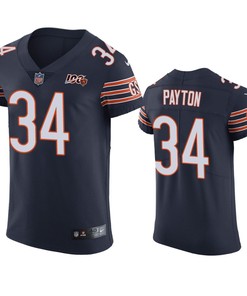 Chicago Bears Walter Payton Navy 100th Season Vapor Elite Jersey - Robokeg